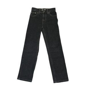 Wonder Nation Black Relaxed Adjustable Waist Jeans Boys Size 7 Slim
